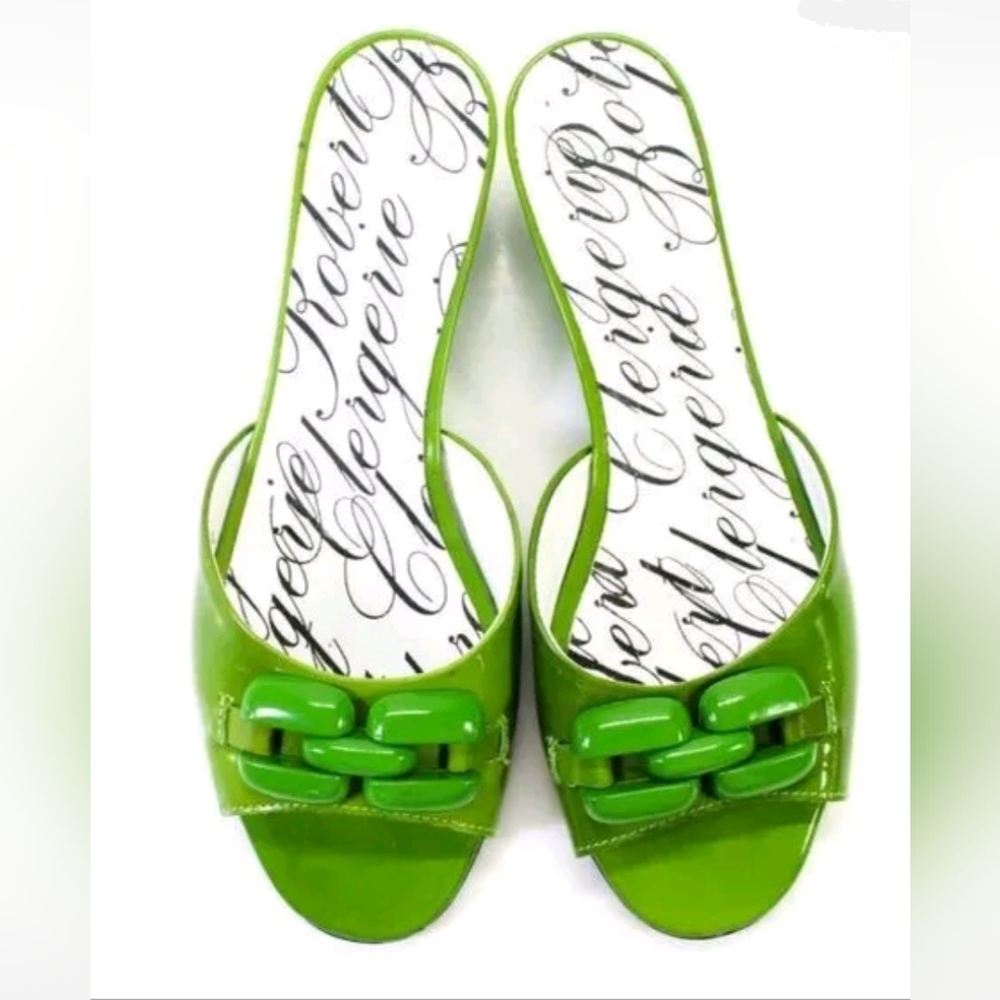 💚 Robert Clergerie 💚 Slide with Kitten Heel 🆕